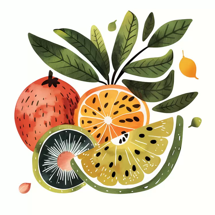 berries lime Fruits orange tropical fruit