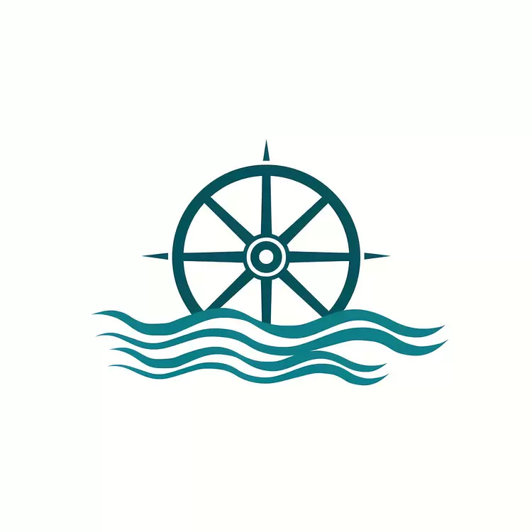 Blue Ocean Ocean Wheel Cove Swirl Sea Horizon