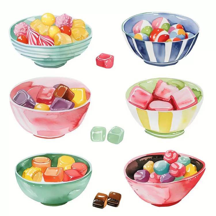 sweet tooth dessert sweets candy bowl colorful