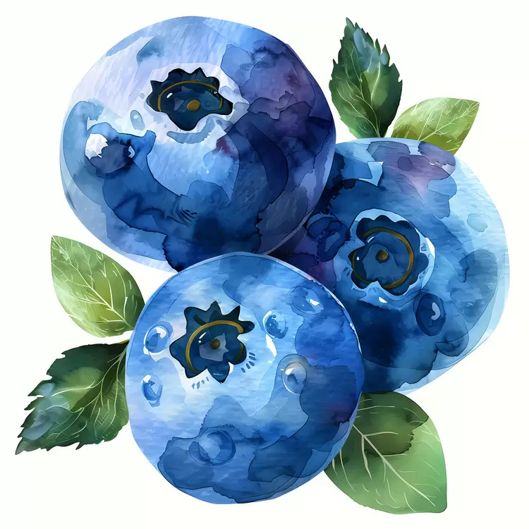 fresh blueberries fruit juicy nature