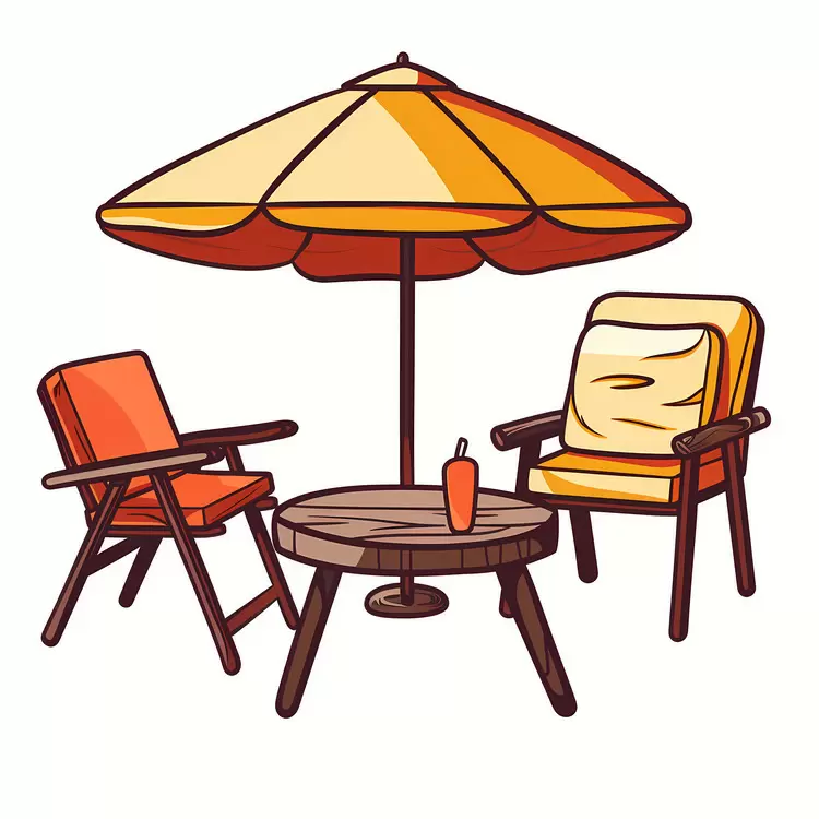 Patio furniture set Tables Umbrella with table and chairs Patio furniture in an Outdoor furniture