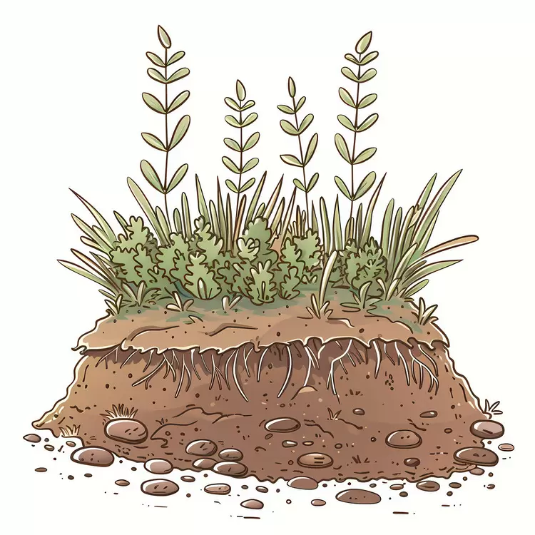 brown soil seed plants plant growth