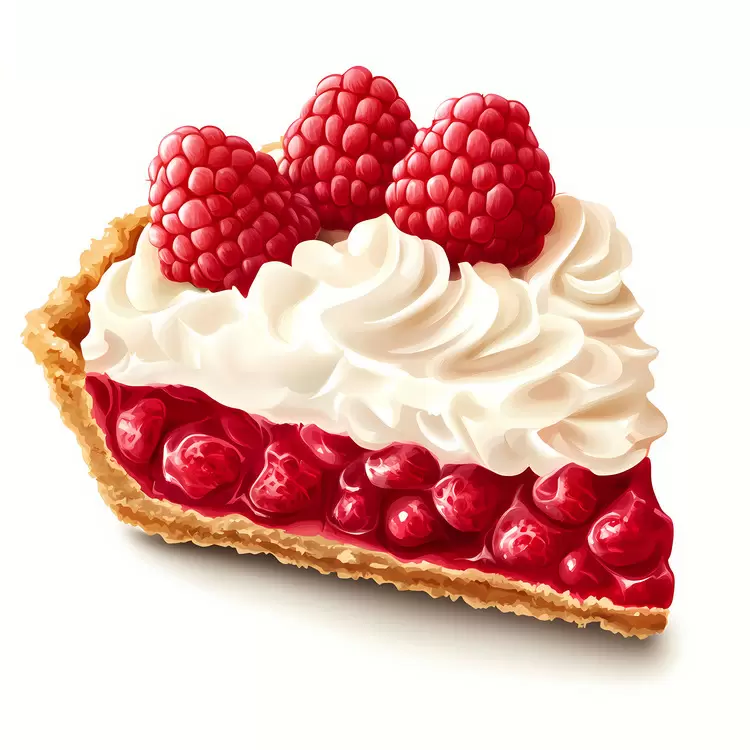 Sweet Treat Berry Preserves Raspberry Pie White Frosting Slice of Pie
