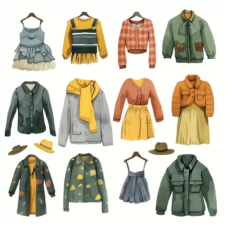 Clothes hat dress jacket Hanger