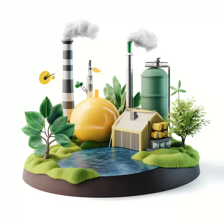 Environmental issues Smokestack White Background Factory Trees