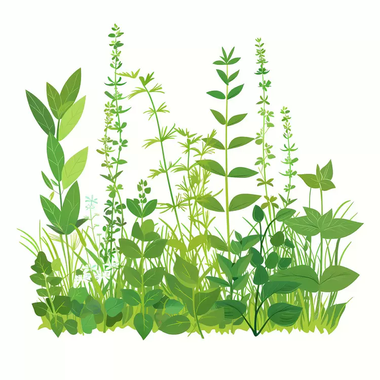 Grass Outdoor Fresh Herbs Herb Garden