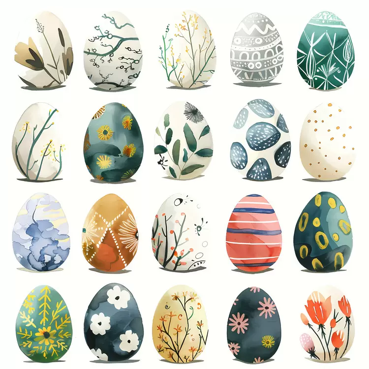 Nature Floral design Hand-drawn Painting