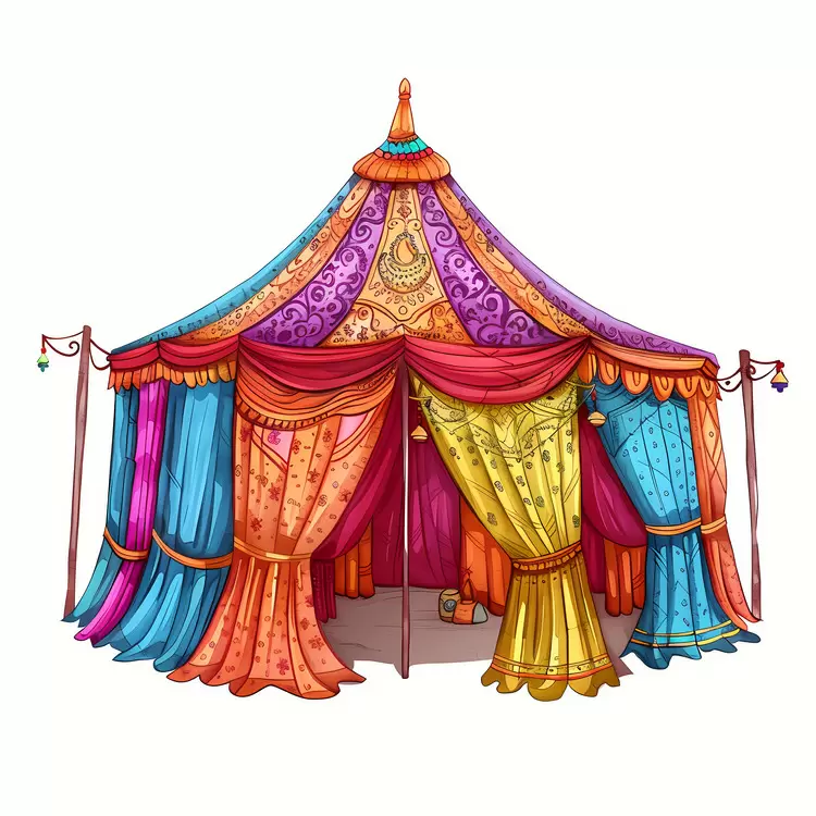 Fabric Canopy Indian bazaar tent Circus tent Carnivalesque