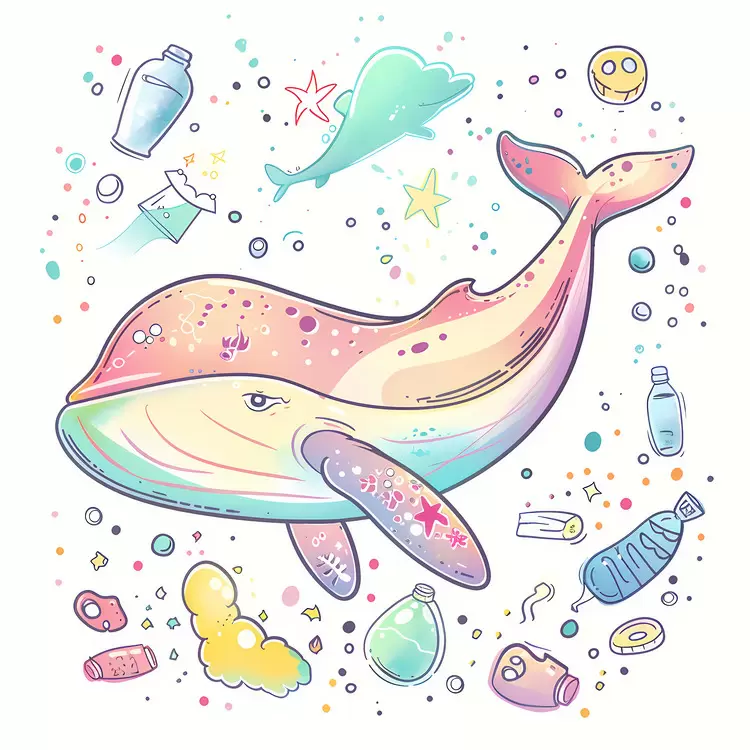 whale plastic waste sea creatures Ocean pollution