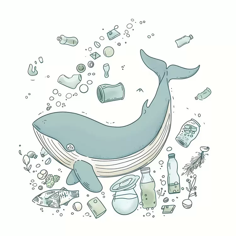 waste Ocean pollution whale