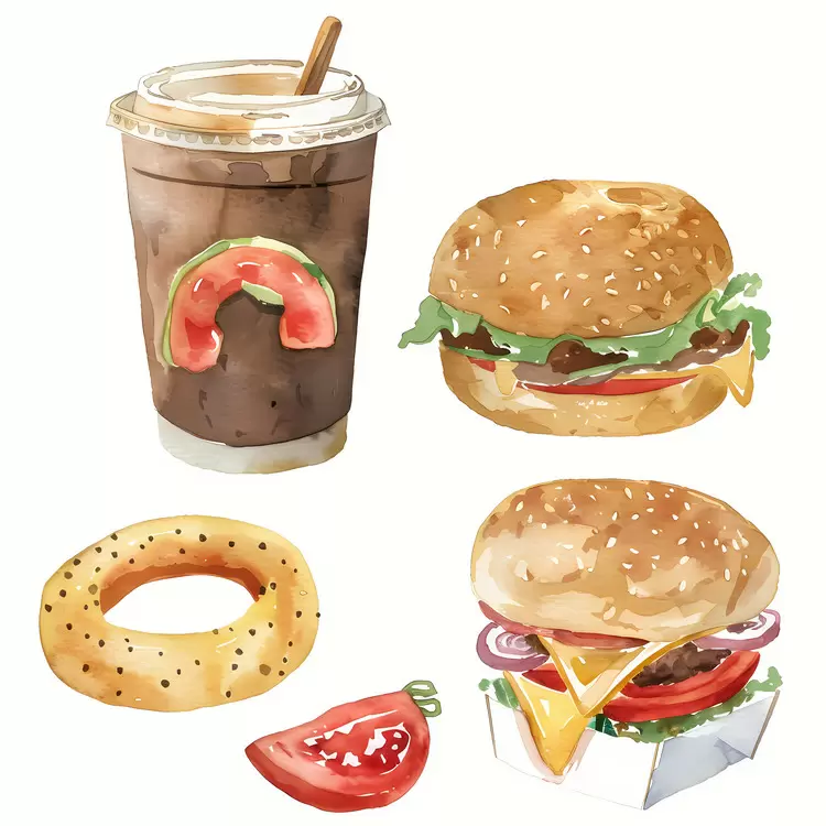 lunch Fast food beverage bakery coffee