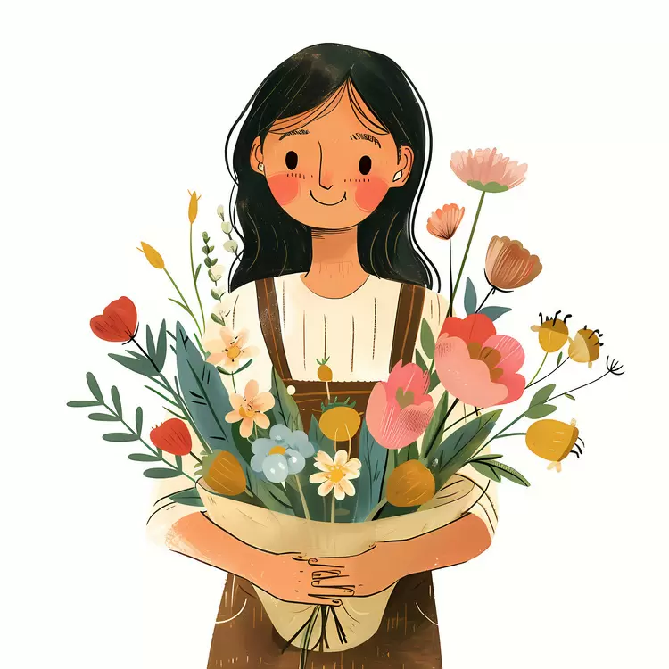 Woman holding bouquet of flowers Flower arrangement Petal bouquet Bouquet of orange flowers Florist holding bouquet