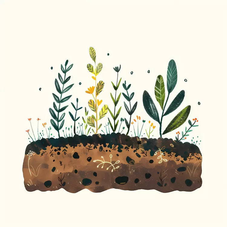 flowers greenery plants growth soil