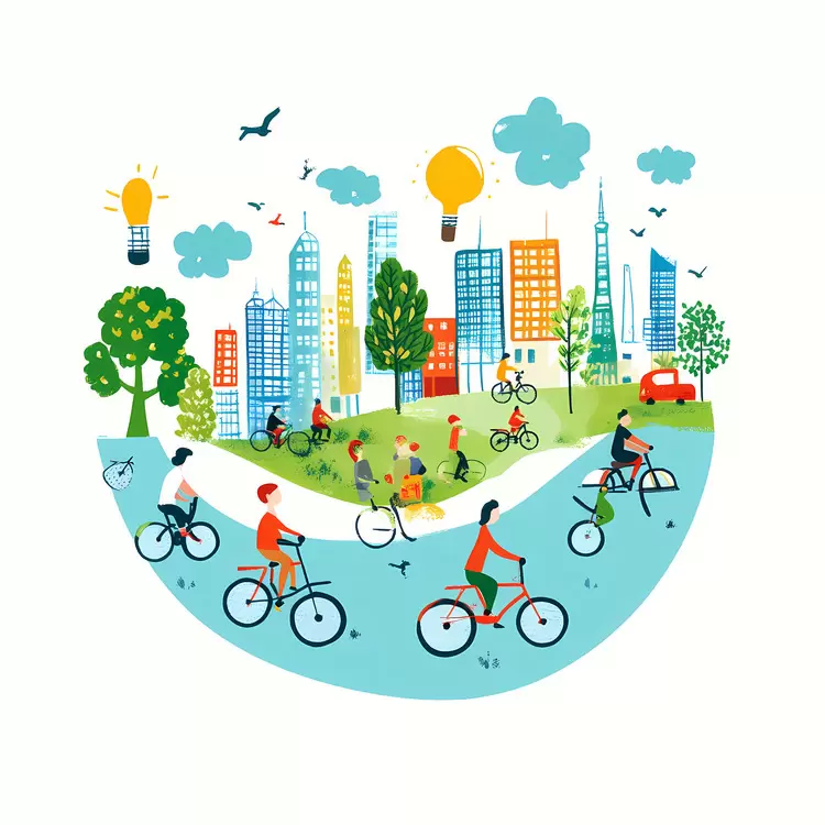 walk city World Carfree Day path biking