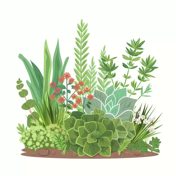 herbs flora foliage ecosystem Herb Garden