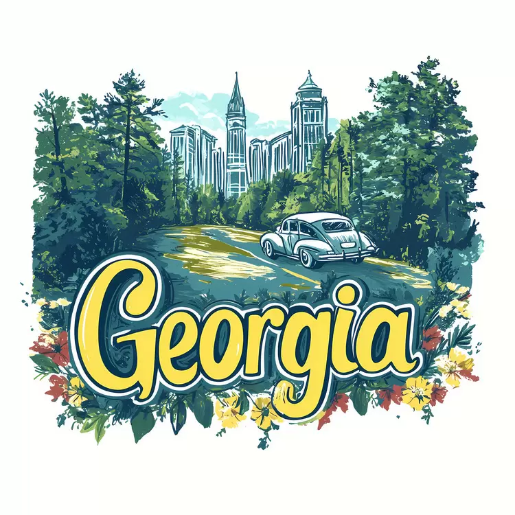 Mountain View Skyline Nature Georgia