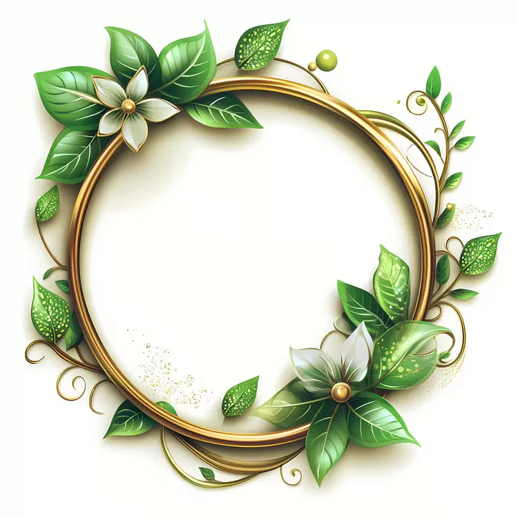 floral decorative frame August nature's frame elegant floral border