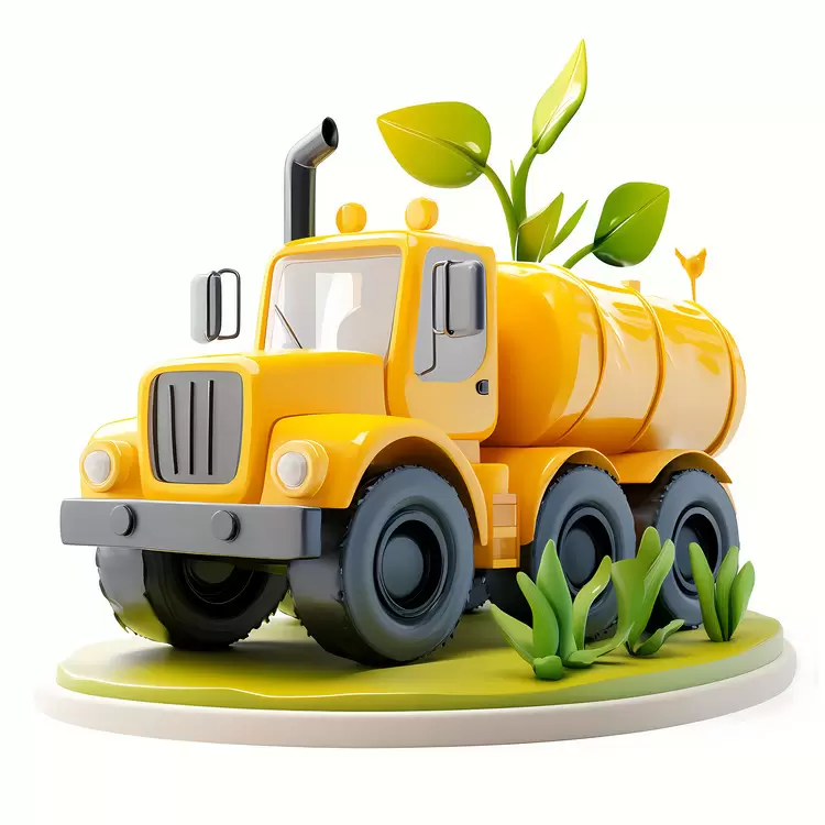 plant on top of truck eco friendly vehicle water tanker International Biodiesel Day organic vehicle