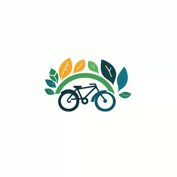 Nature Outdoor World Carfree Day Logo Concept