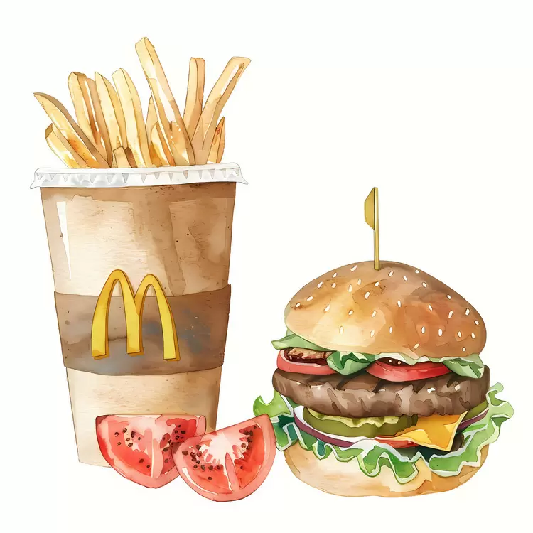 restaurant fare french fries meal american fast food