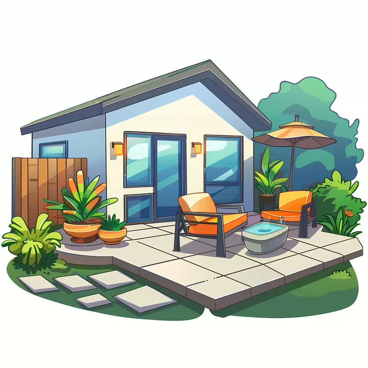deck furniture House backyard patio House backyard patio