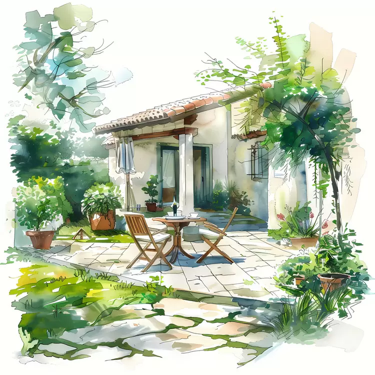 flowers shadows landscape House backyard patio leaves