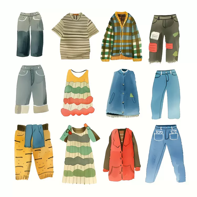 clothing collection textiles wardrobe apparel