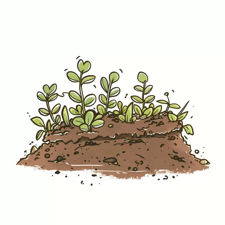 seedlings brown soil seeds growth germination