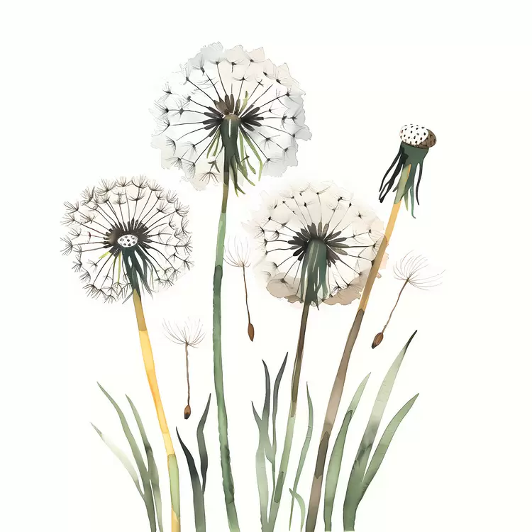 Dandelion Wild flowers Flowers in a field Daisies Greenery