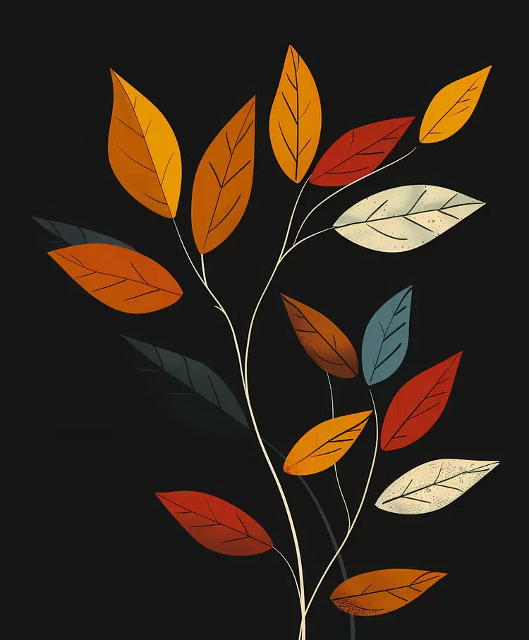 colorful leaves flora vibrant foliage