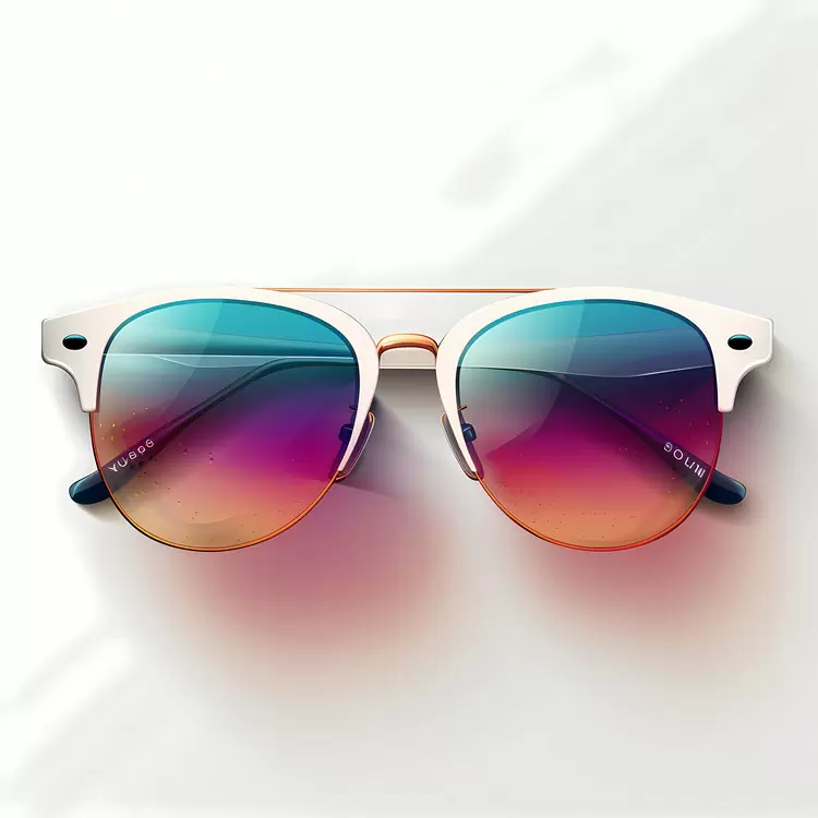 Light Effects Eyewear Design Colorful Sunglasses