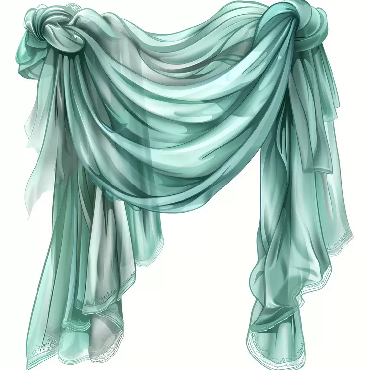 elegant scarf design long silk shawl Curtains green and white scarf beautiful silk wrapping