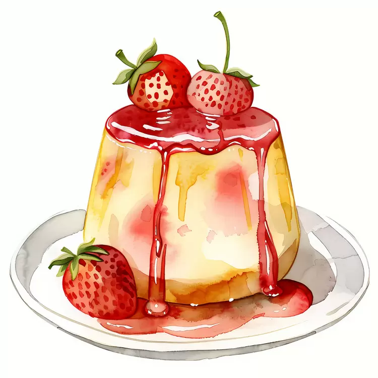 splattered paint juicy strawberry red fruit creamy topping watery strawberries