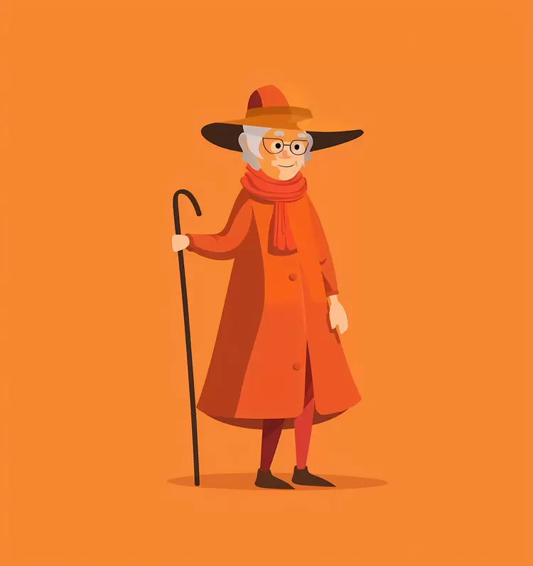 vintage old people humorous quirky old fashioned