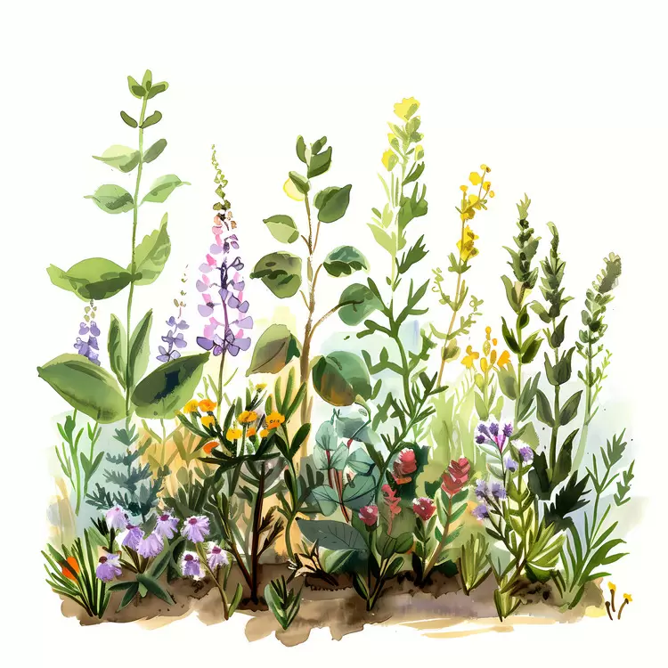 Plant Herb garden Springtime Wildflowers Barefoot