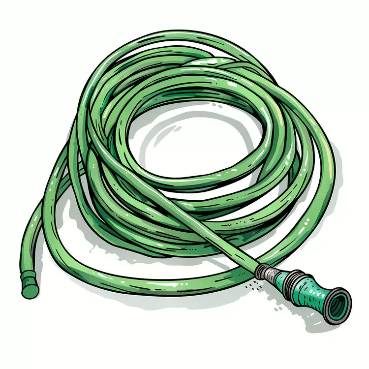garden hose with sprayer green hose outdoor hose irrigation hose