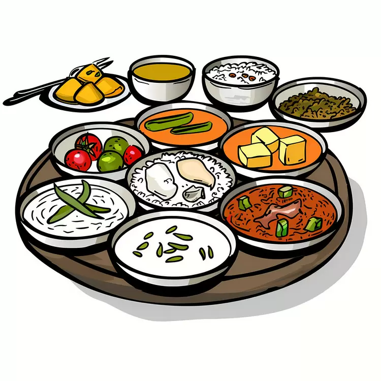 platter Puja Thali plate spices dish
