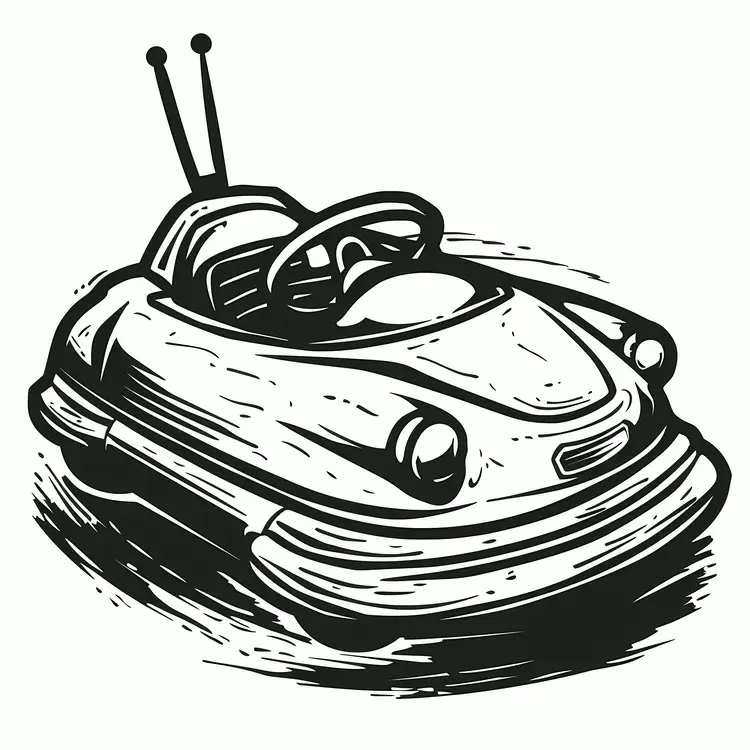 Antiquated car Hand-carved Hand-drawn summer theme Retro car