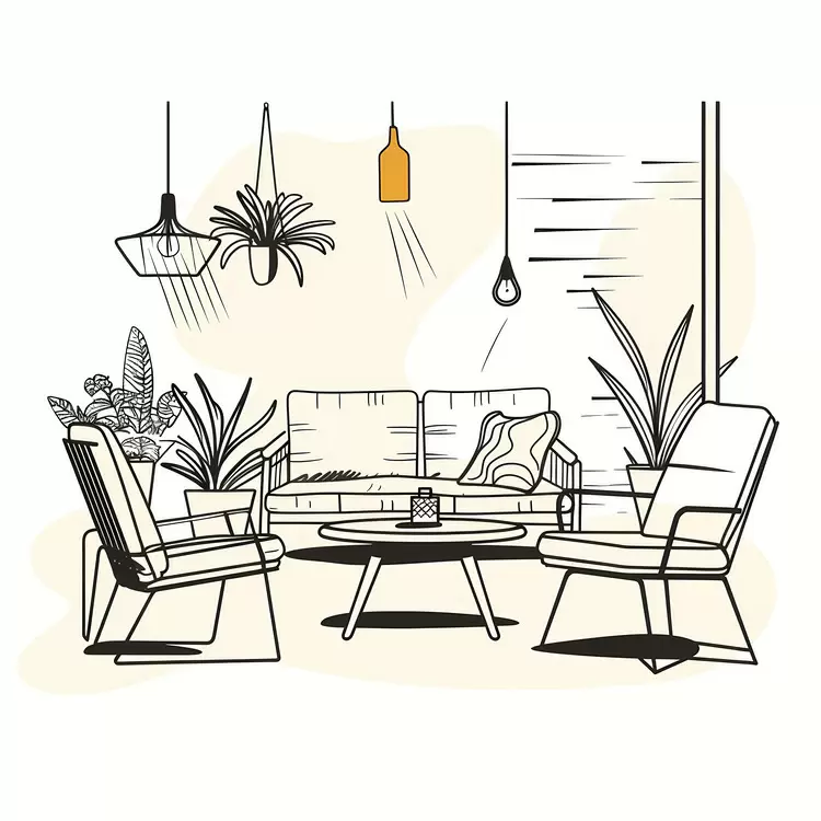 warm tones relaxing atmosphere living room lamps light color scheme