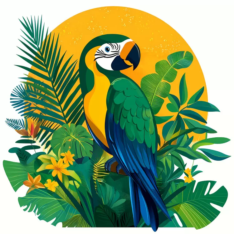 tropical Brazil Independence Day green sun flora