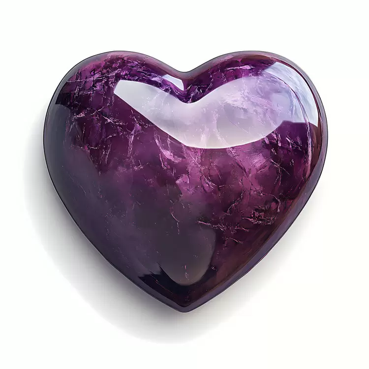 shiny marble Purple Heart sophisticated