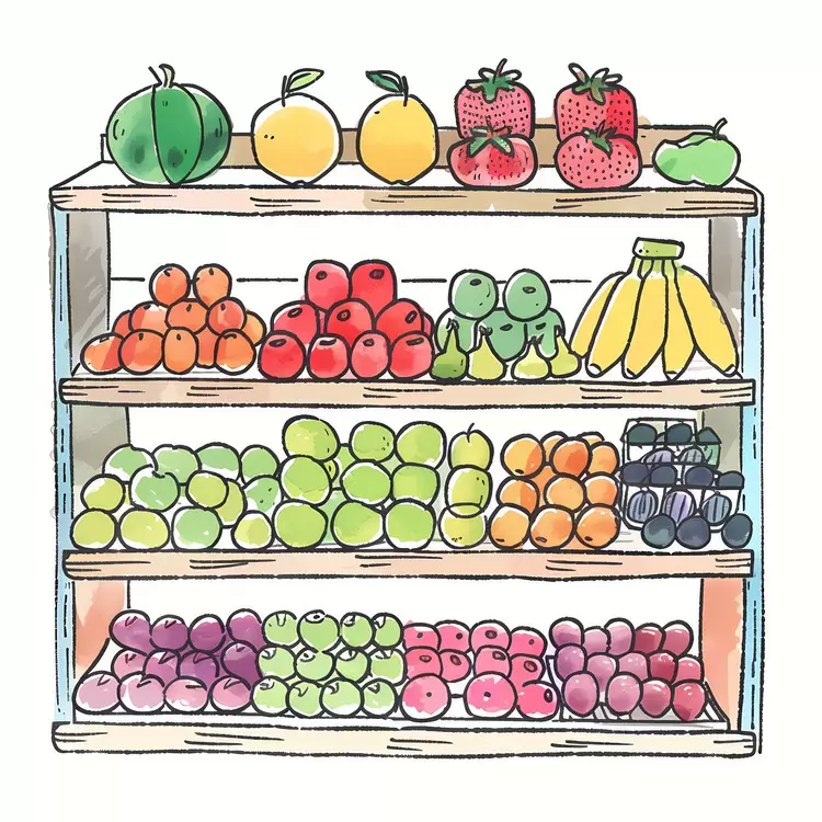 grocery store shelf natural foods produce rack vegetables healthy eating