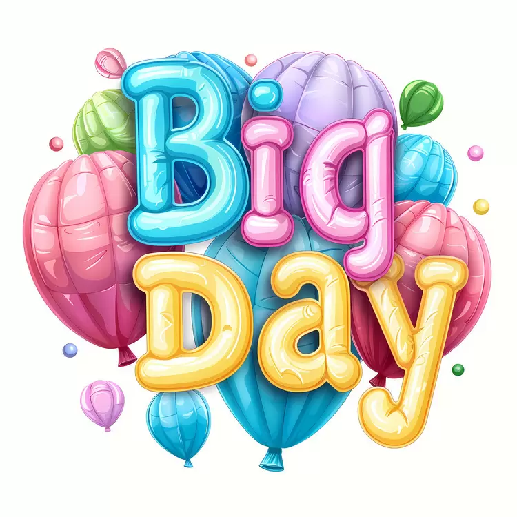 joyful colorful balloons celebration big day festive
