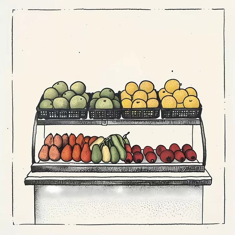 fresh produce food items fruits grocery store fruit stand