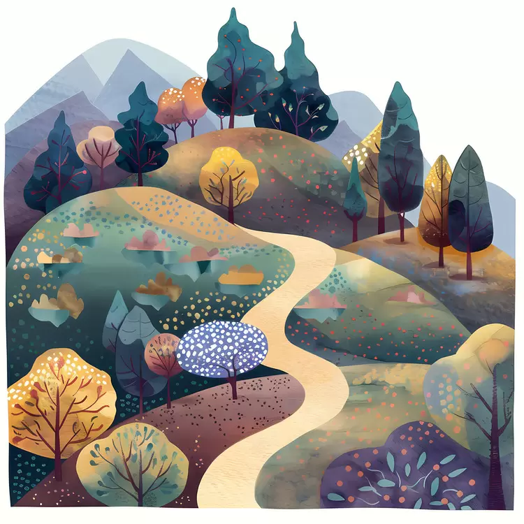 foliage green mountains autumn leaves