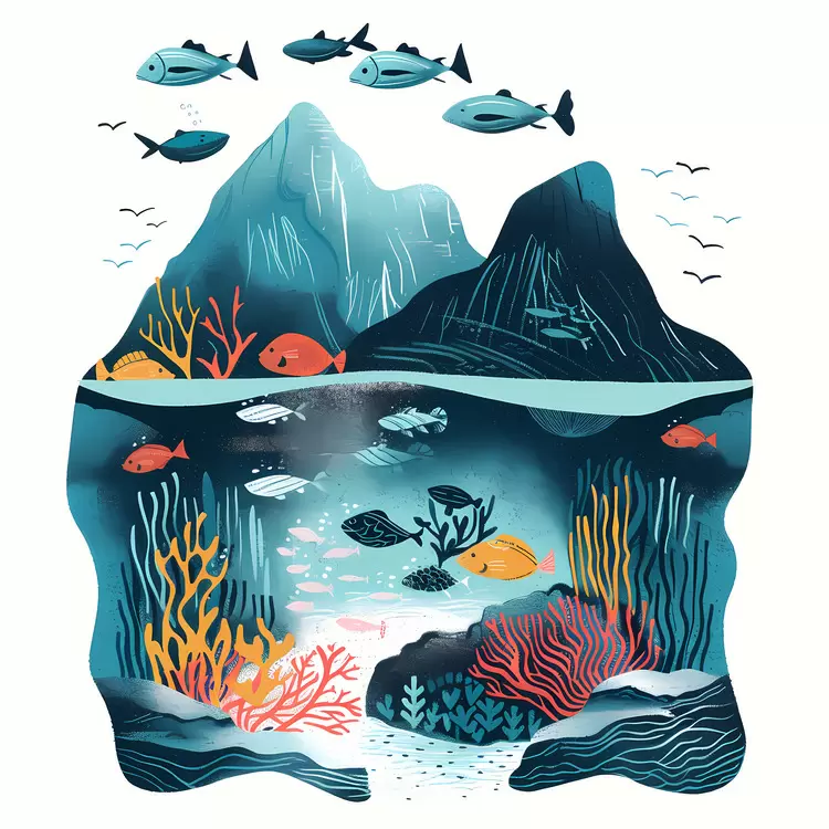fins fish saltwater coral reef