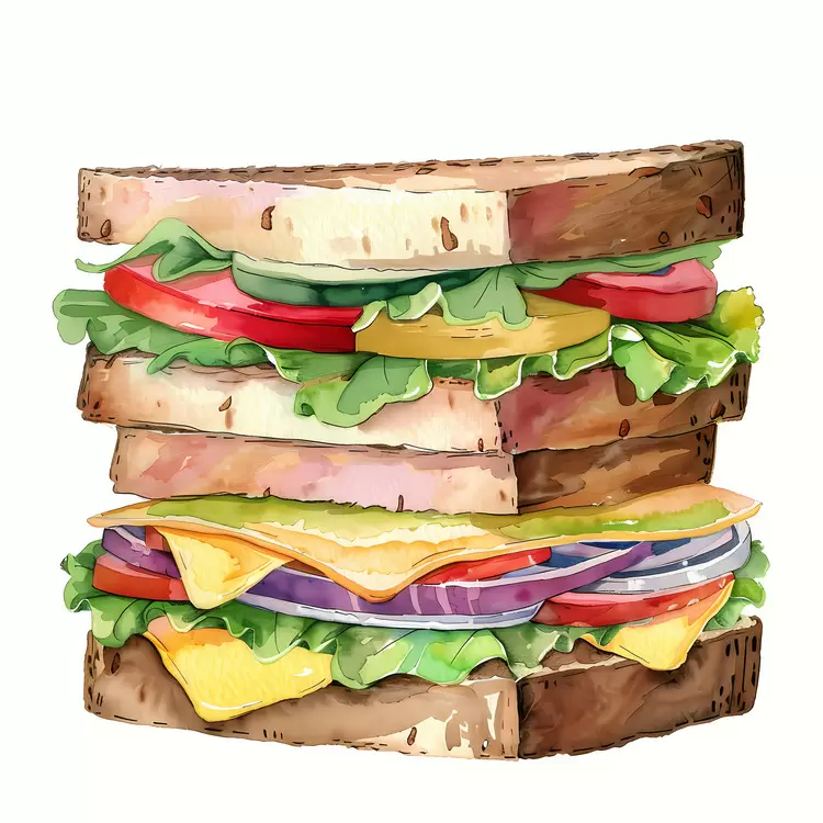 bread meat filling sandwich