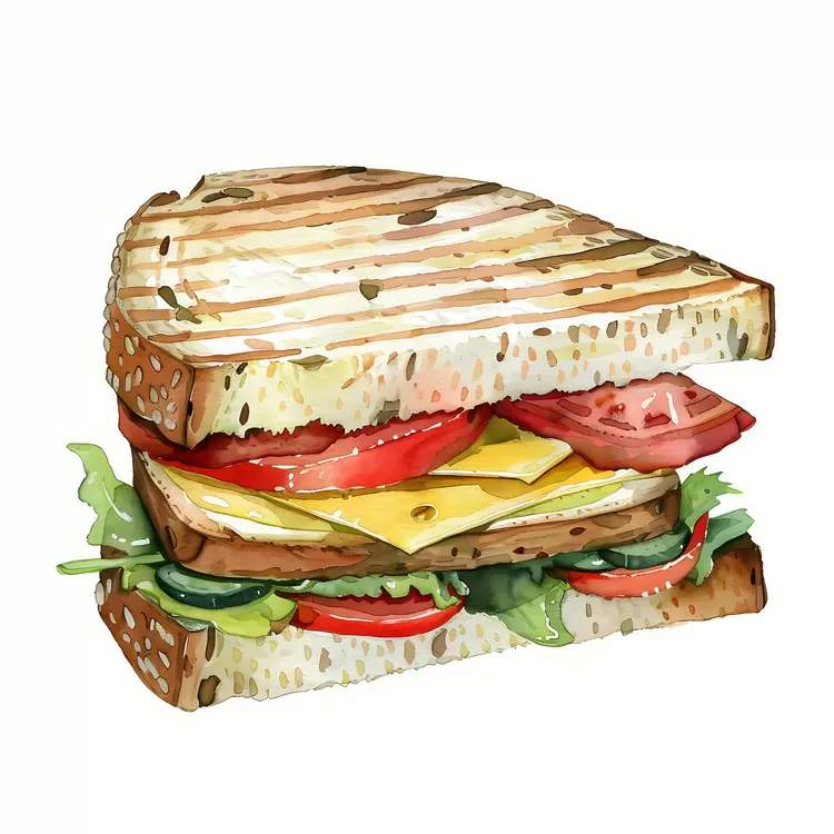 meat avocado tomato sandwich cheese