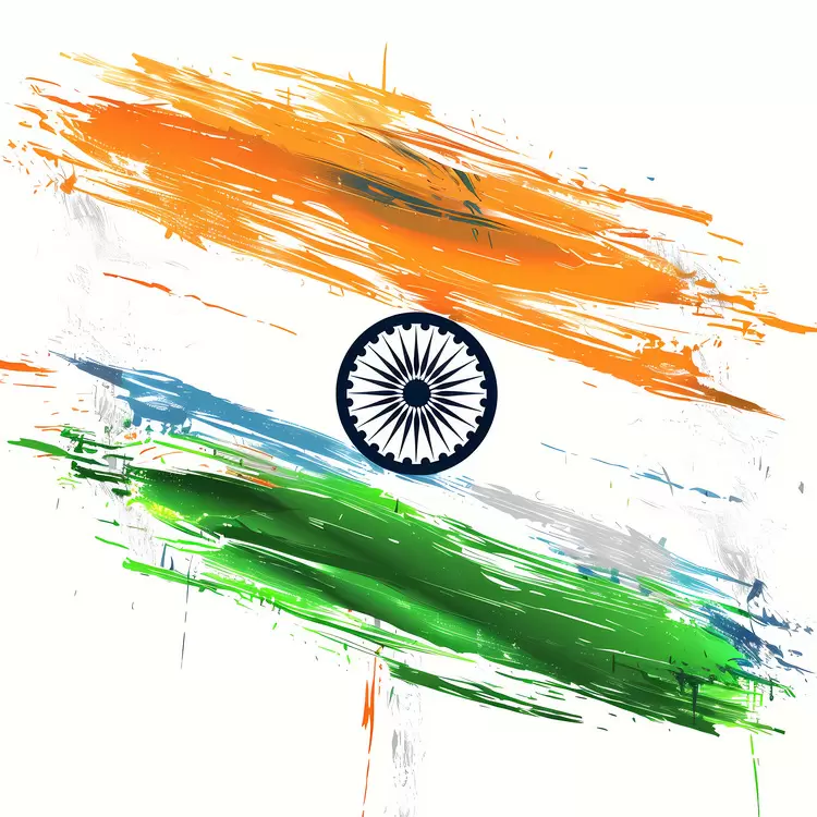 patriotism symbolism freedom brushstrokes Indian Independence Day