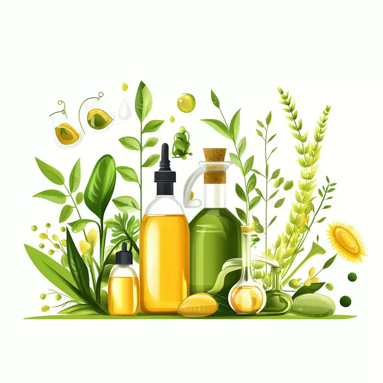 Grasses Organic health foods natural herbal oil leaves